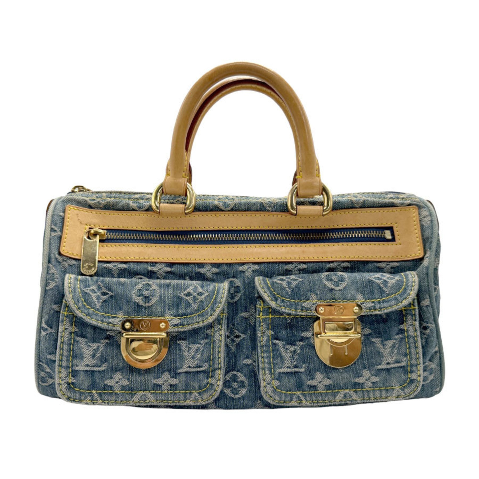 Louis Vuitton LOUIS VUITTON Handbag Monogram Denim Neo Speedy Blue Women's M95019 z2135