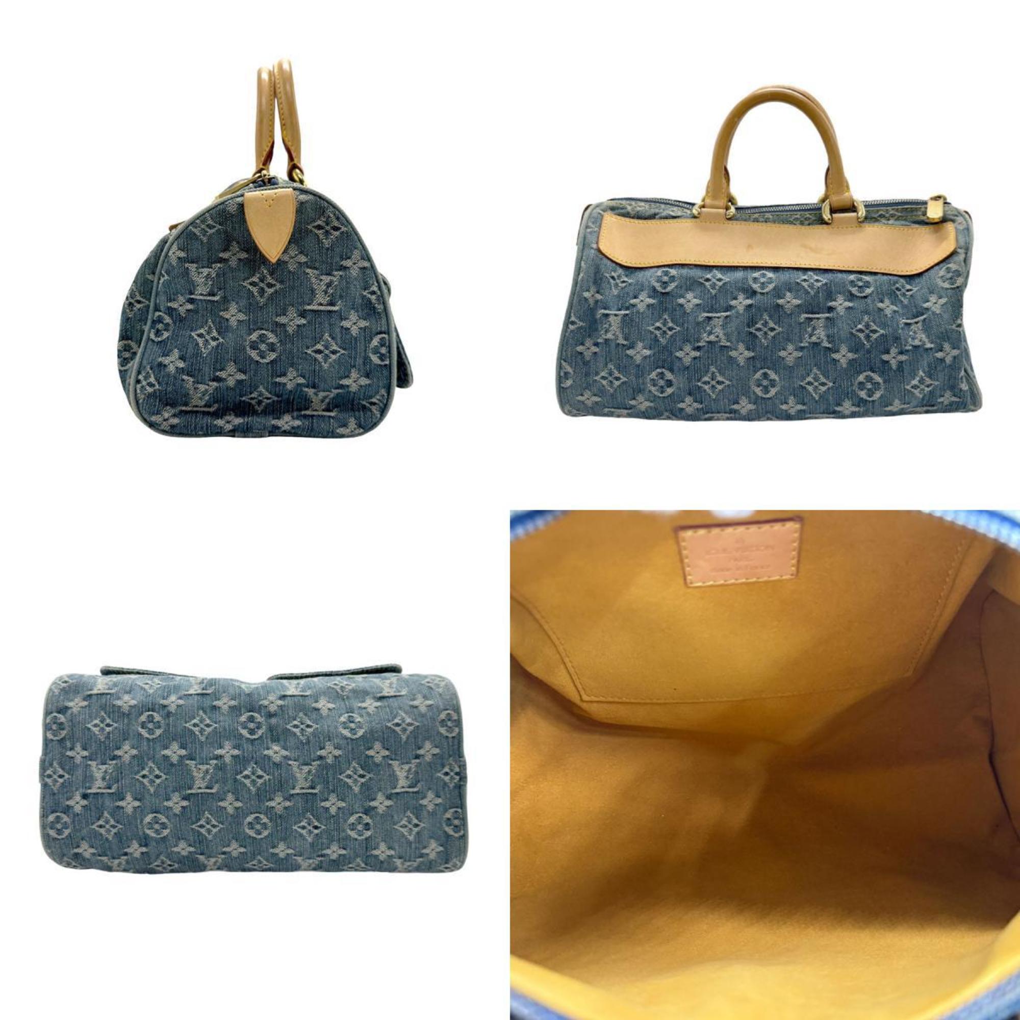 Louis Vuitton LOUIS VUITTON Handbag Monogram Denim Neo Speedy Blue Women's M95019 z2135