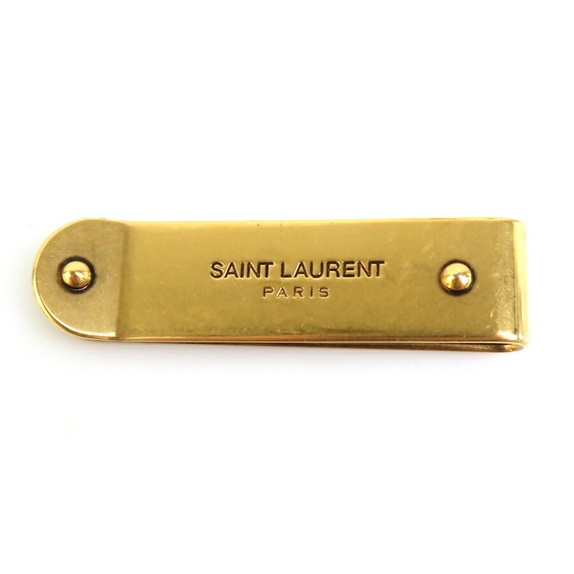 Saint Laurent SAINT LAURENT Money Clip Metal Gold Men's r10136k