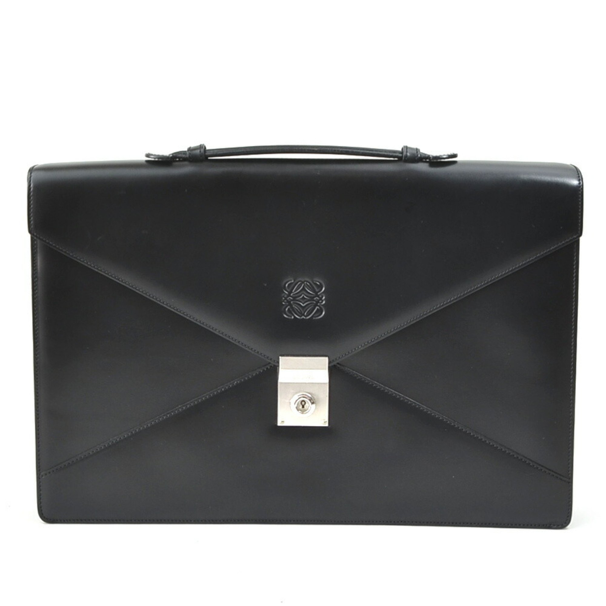 LOEWE handbag bag leather black men's h30444k