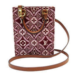 LOUIS VUITTON Shoulder Bag Handbag Monogram Jacquard SINCE1854 Petite Sac Plat Canvas Leather Burgundy Brown Gold Women's M69846 w0642