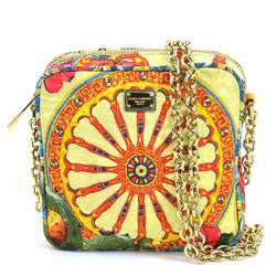 Dolce & Gabbana Shoulder Bag Canvas Multicolor Gold Women's e59036g