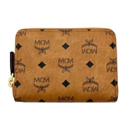 MCM Round Wallet/Coin Case Brown MYL AAVI03 CO001 Women's Men's Wallet