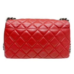 CHANEL Chanel Matelasse Full Flap Chain Shoulder Caviar Skin Bag Women's Red 23 Series