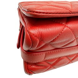 CHANEL Chanel Matelasse Full Flap Chain Shoulder Caviar Skin Bag Women's Red 23 Series