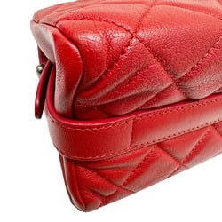 CHANEL Chanel Matelasse Full Flap Chain Shoulder Caviar Skin Bag Women's Red 23 Series