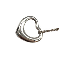 Tiffany & Co. Heart Necklace Silver SV925 Shape Accessory OPEN HEART Women's