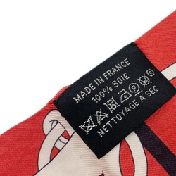 HERMES Twilly PULITURA rope pink red white scarf silk neck wrap bag accessory ladies men