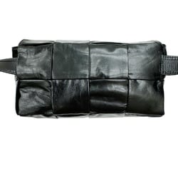 BOTTEGA VENETA Cassette Belt Bag 651053VCQ728803 Waist bag, body shoulder calfskin leather, men's, women's, black