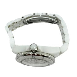 CHANEL J12 33mm White 12P Diamond H1628 Ceramic Index Date Change Quartz Battery Operated Wristwatch Women's Watch