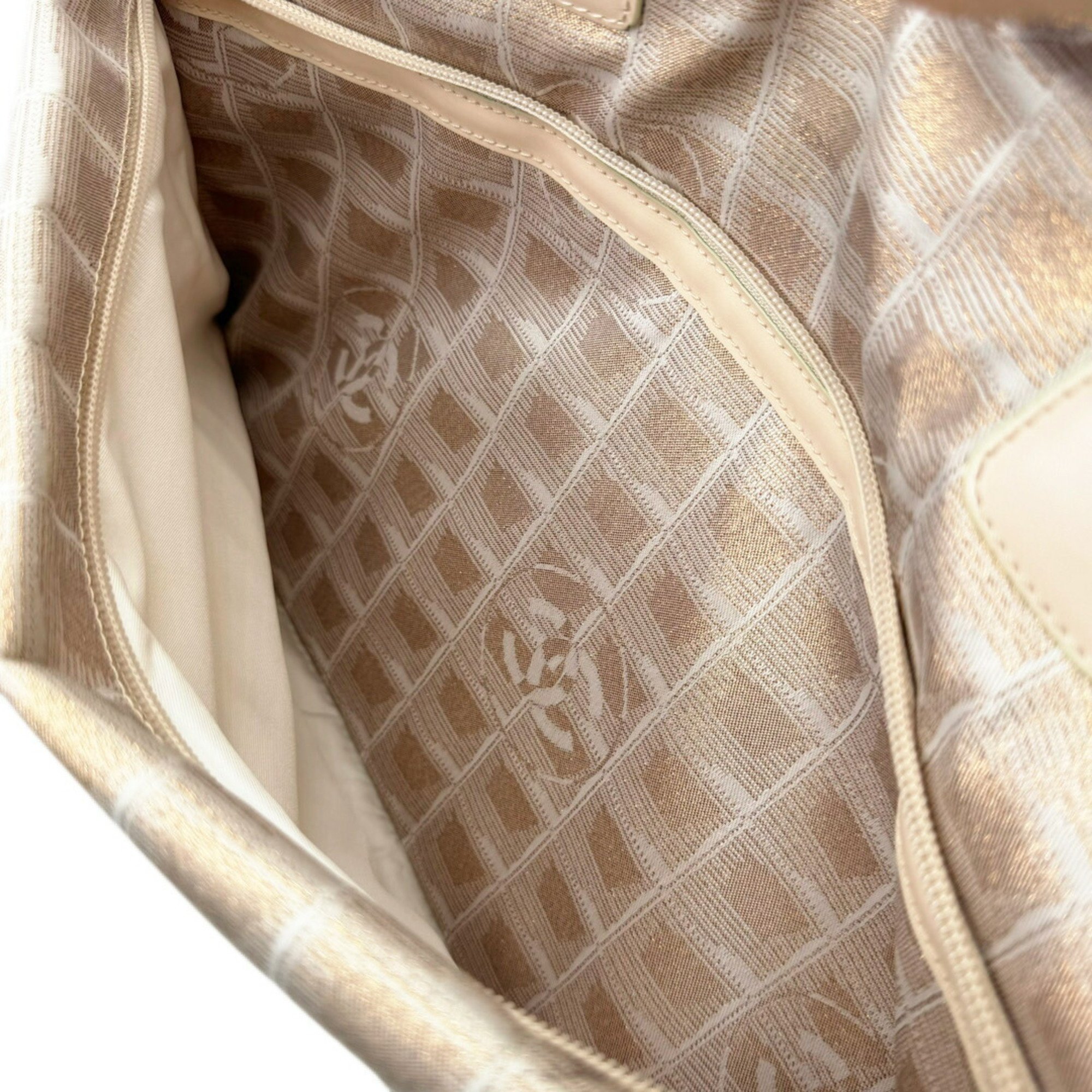 CHANEL Chanel New Travel Line Boston Bag Nylon Leather Pink Tote Men Women