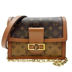 LOUIS VUITTON Louis Vuitton Dauphine MM M44391 RFID IC Chip Monogram Shoulder Bag Women's Reverse