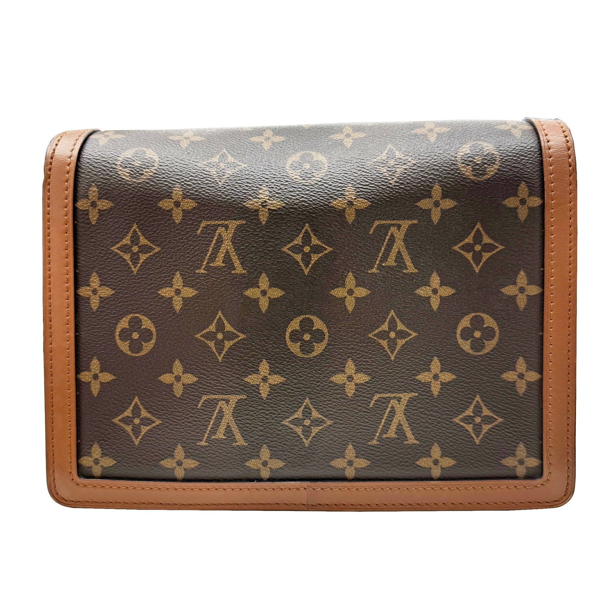 LOUIS VUITTON Louis Vuitton Dauphine MM M44391 RFID IC Chip Monogram Shoulder Bag Women's Reverse