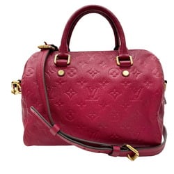 Louis Vuitton Speedy Bandouliere 25 M40827 SP0163 Monogram Empreinte Shoulder Handbag Bag Aurore Leather Women's