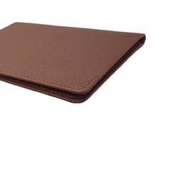 LOUIS VUITTON Louis Vuitton Taiga Pass Case Brown Leather Business Card Holder/Card Cover Item Men's Women's