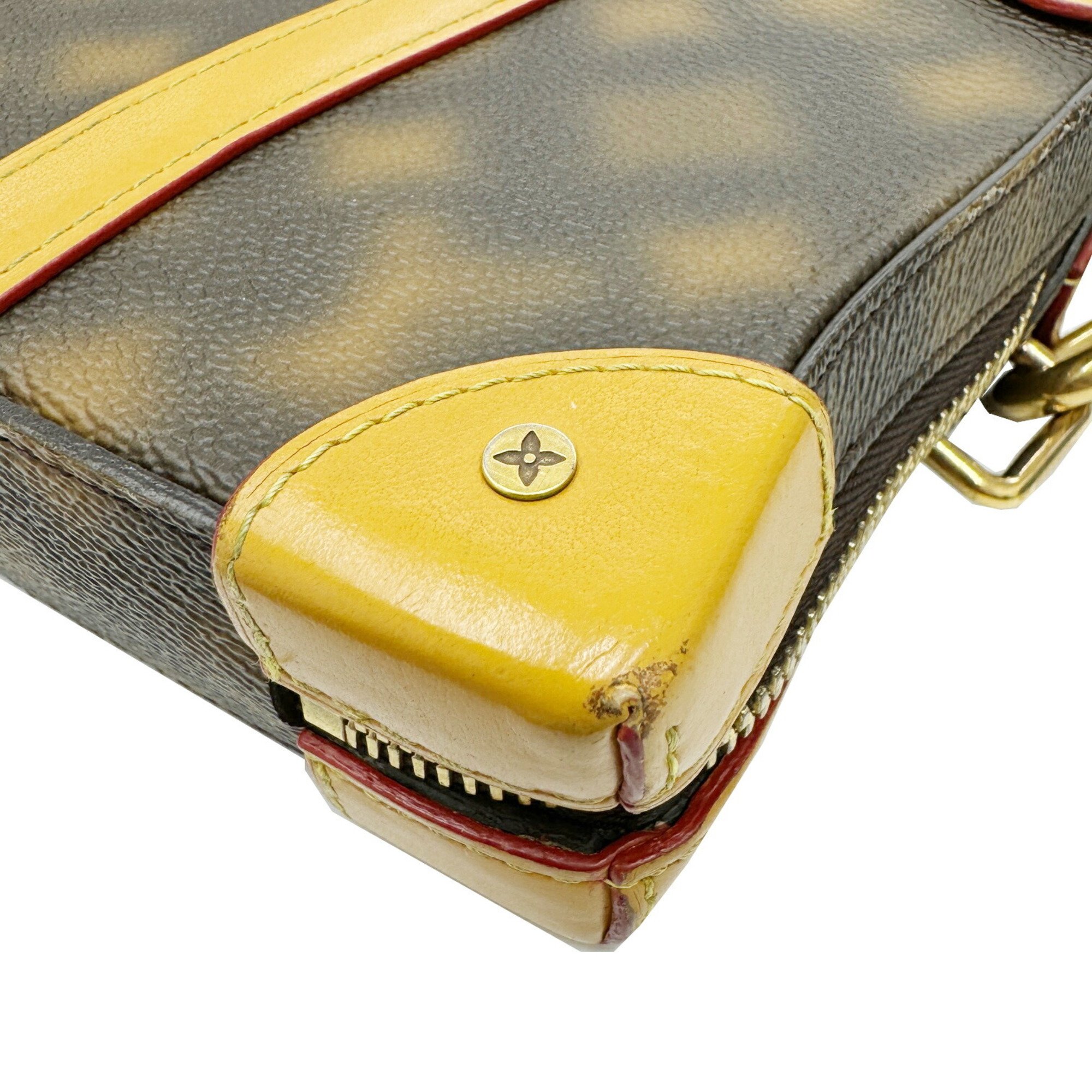 LOUIS VUITTON Soft Trunk M81580 RFID IC Chip This Is Not Monogram Leather Shoulder Bag for Men and Women