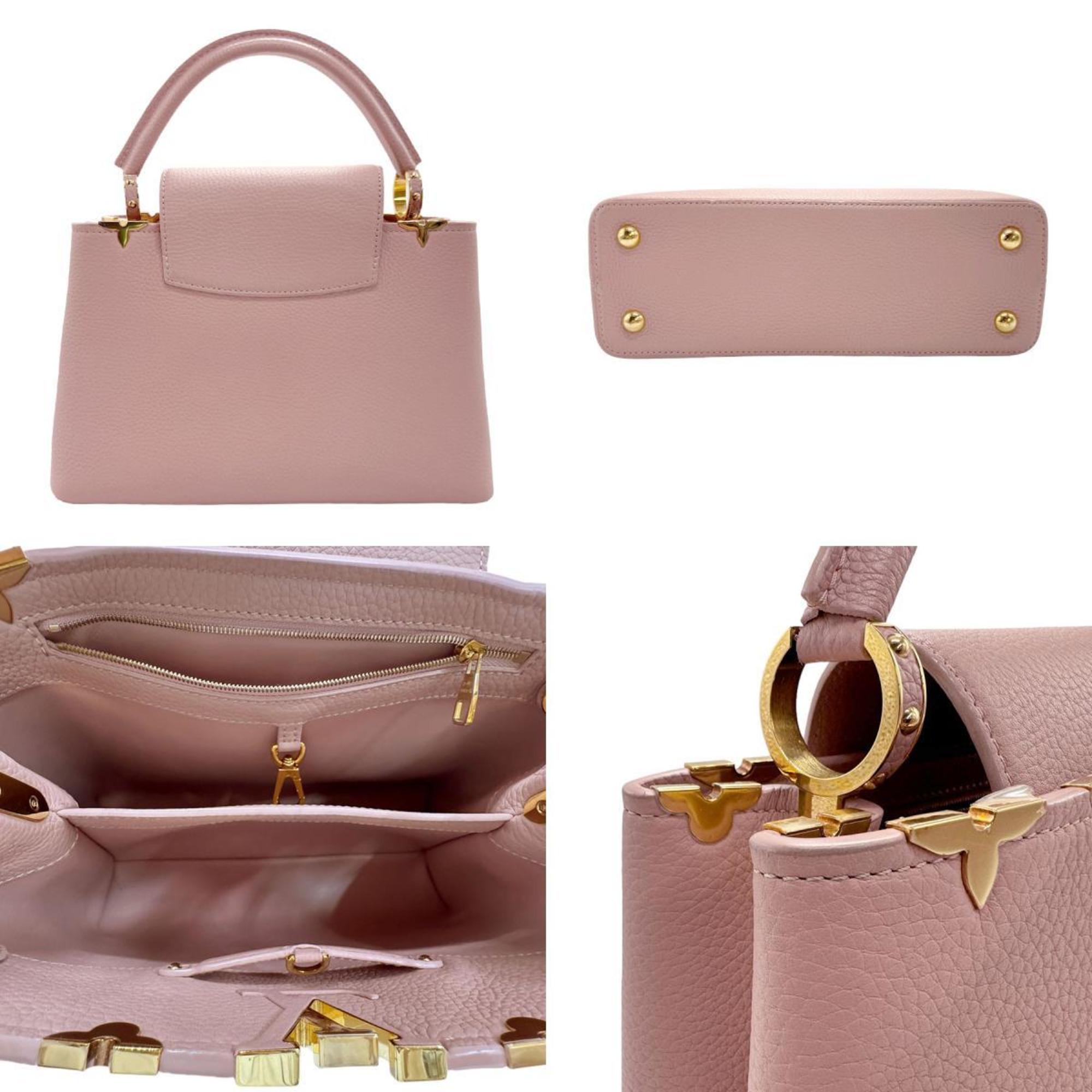 LOUIS VUITTON Handbag Shoulder Bag Capucines PM Leather Light Pink Gold Women's M54664 z2123