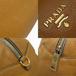 PRADA shoulder bag leather light brown gold women's w0638g