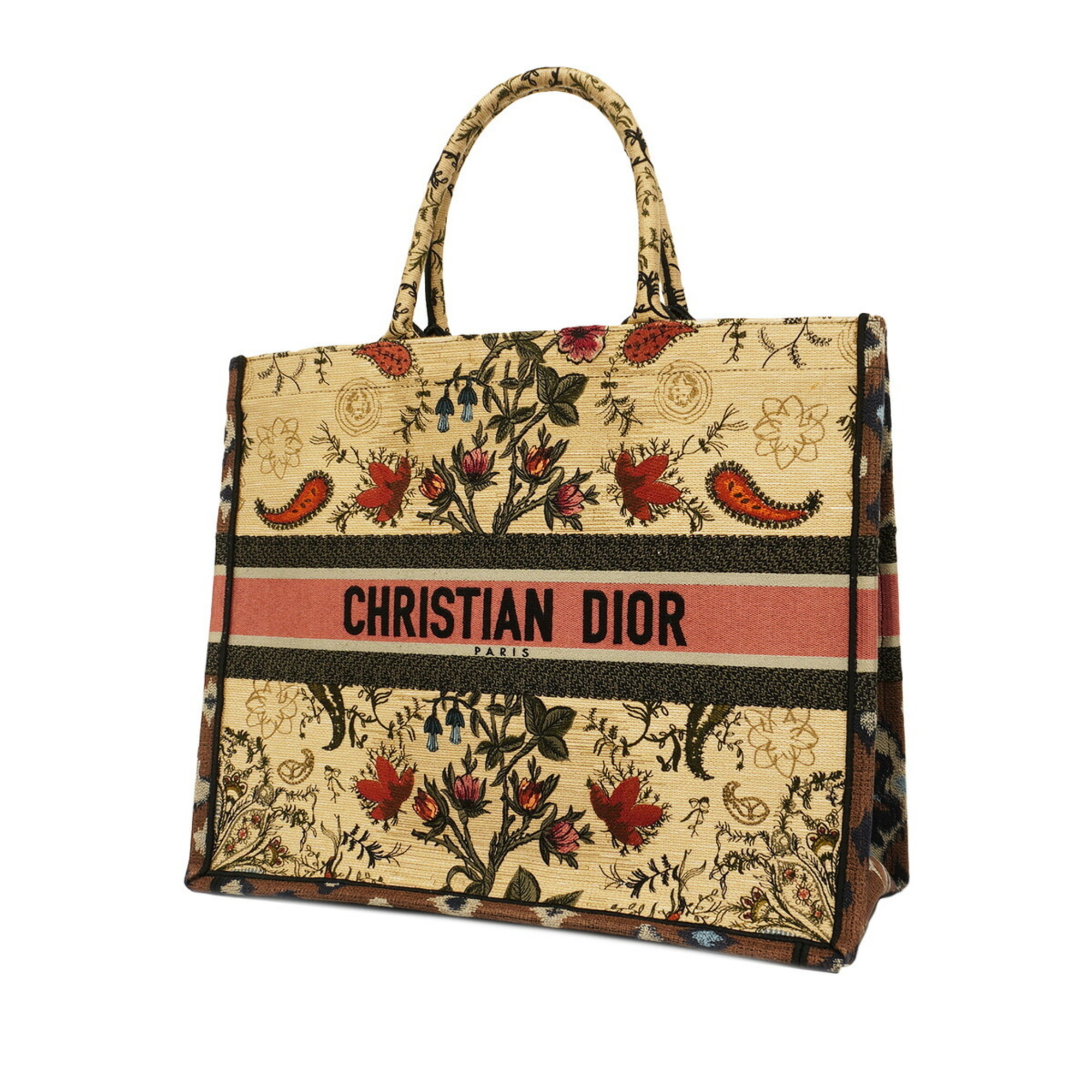 Christian Dior Tote Bag Book Canvas Women's