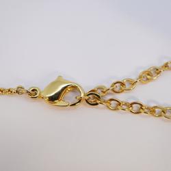 Christian Dior Necklace Emblem GP Plated Gold Women's