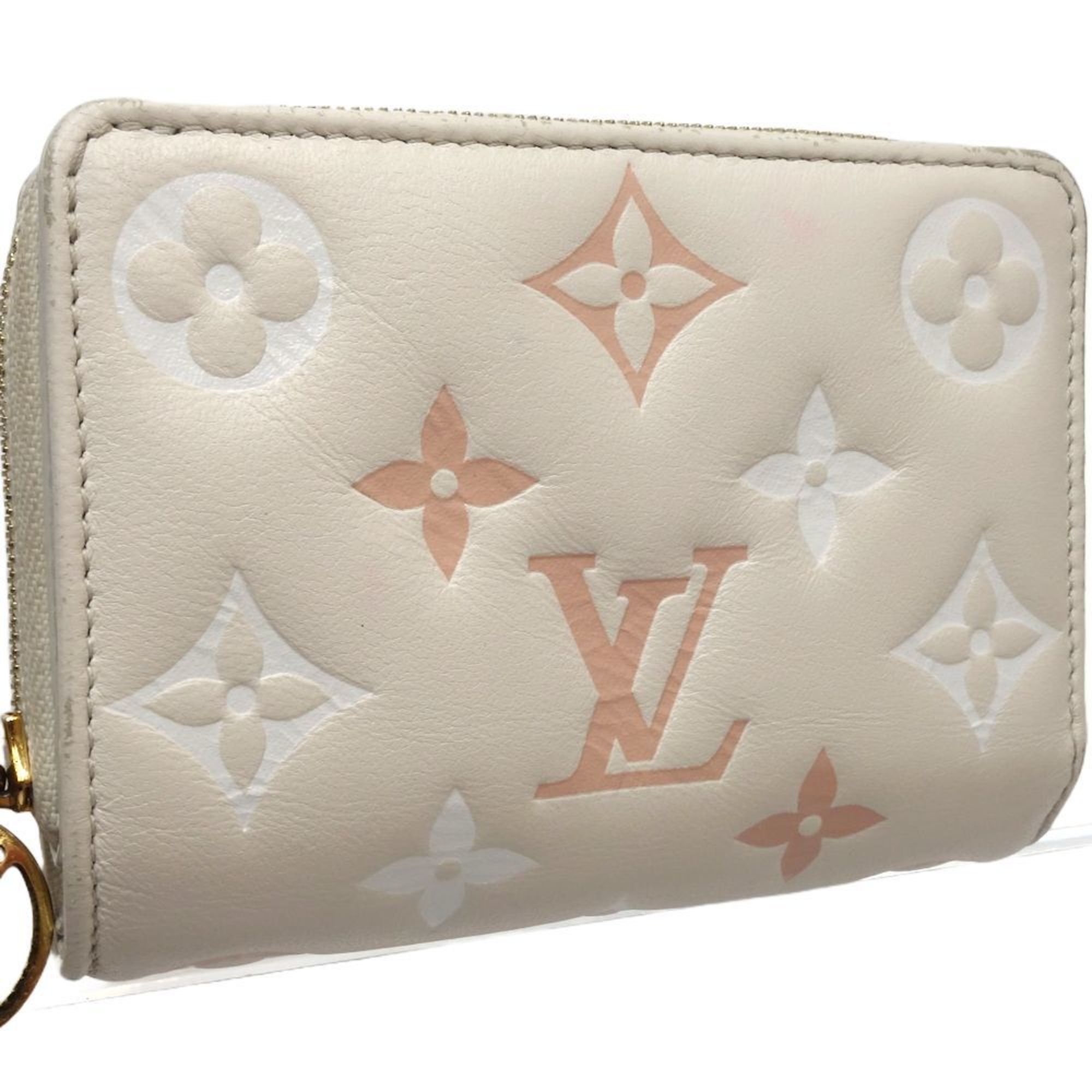 LOUIS VUITTON Louis Vuitton Bi-fold Wallet M82291 Portefeuille Lou Beige Pink 180680