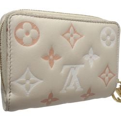 LOUIS VUITTON Louis Vuitton Bi-fold Wallet M82291 Portefeuille Lou Beige Pink 180680