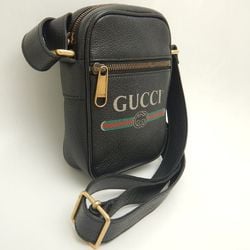 GUCCI Shoulder Bag 574803 Shelly Calf Black 252063