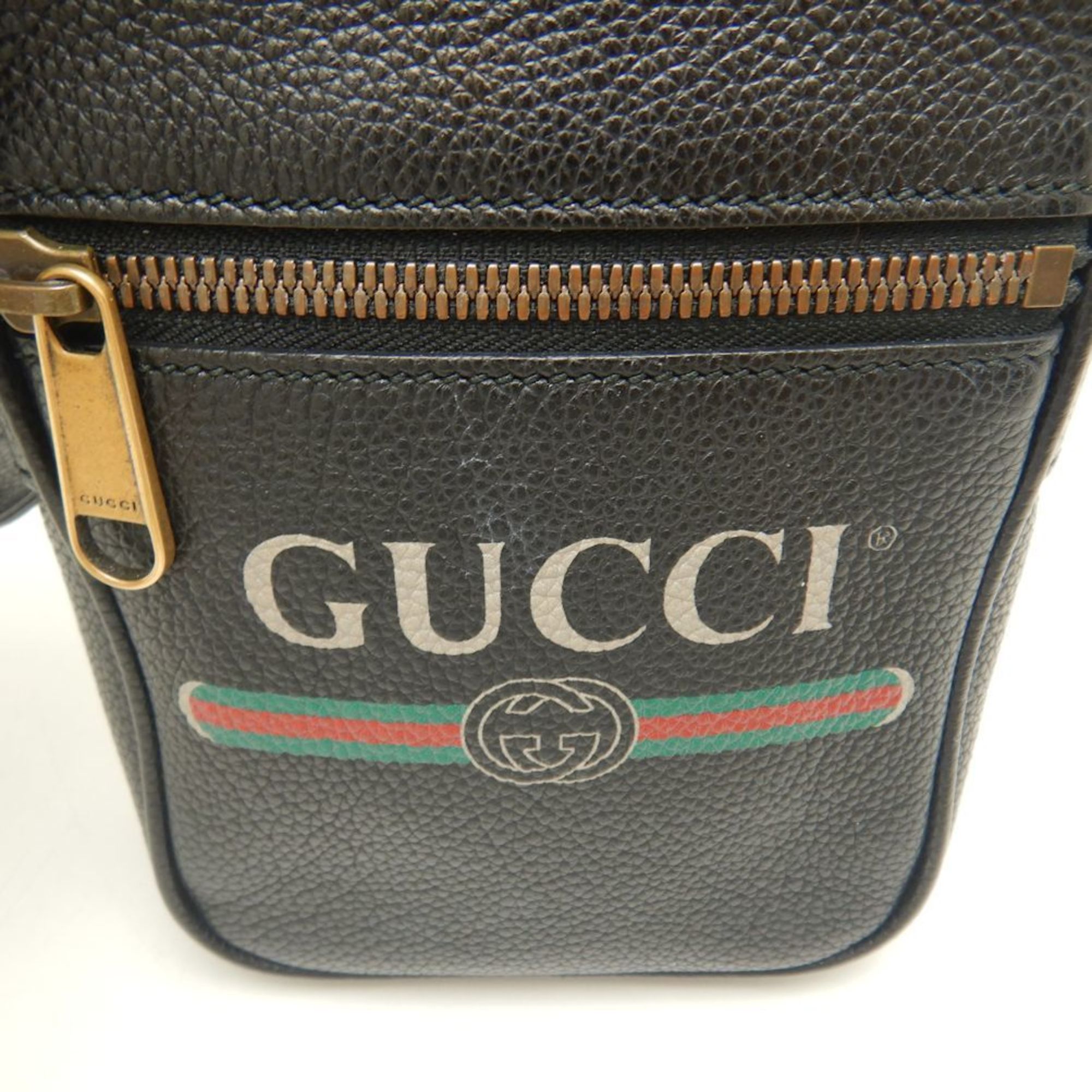 GUCCI Shoulder Bag 574803 Shelly Calf Black 252063