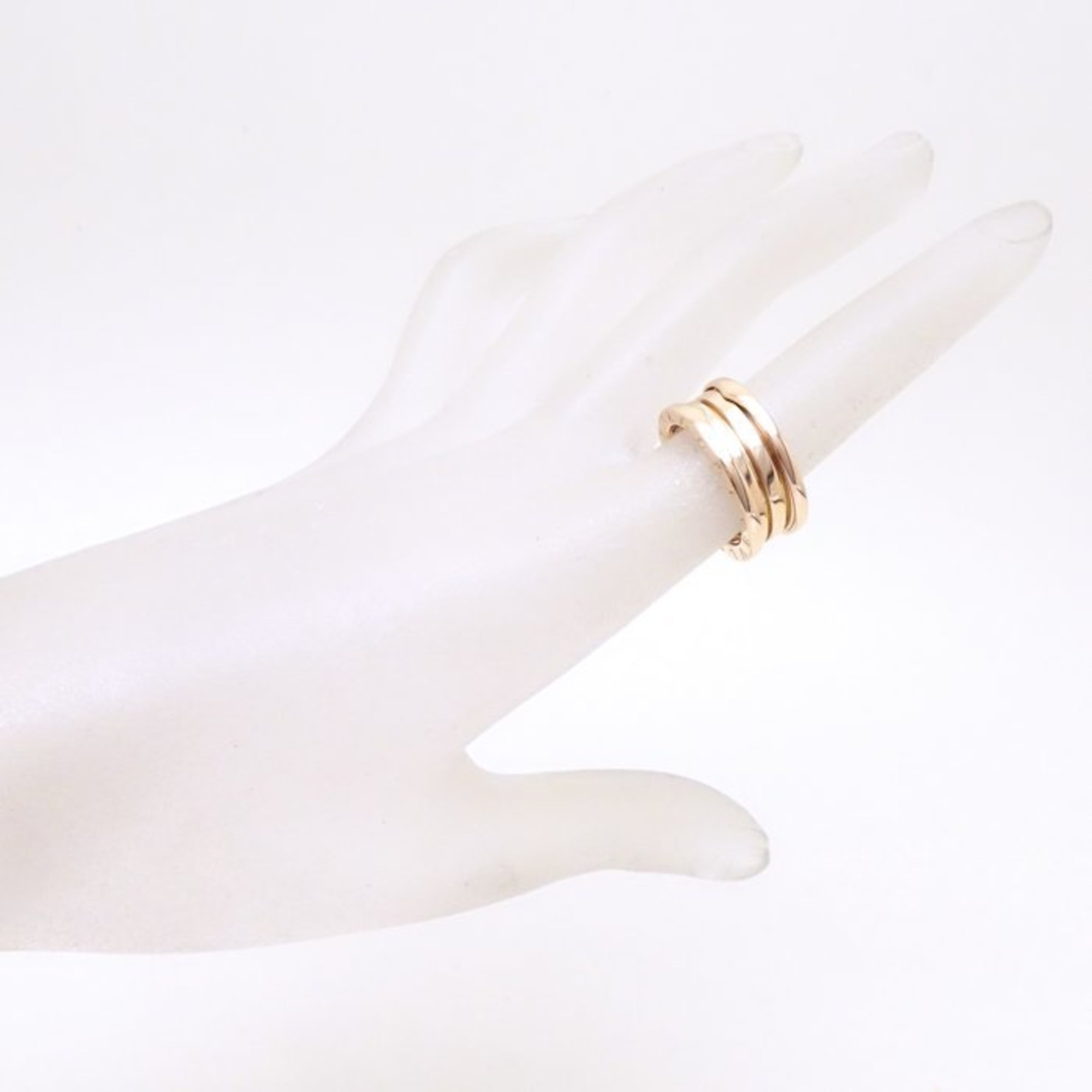 BVLGARI B.zero1 Ring 3 Bands S #53 K18PG Pink Gold 292383