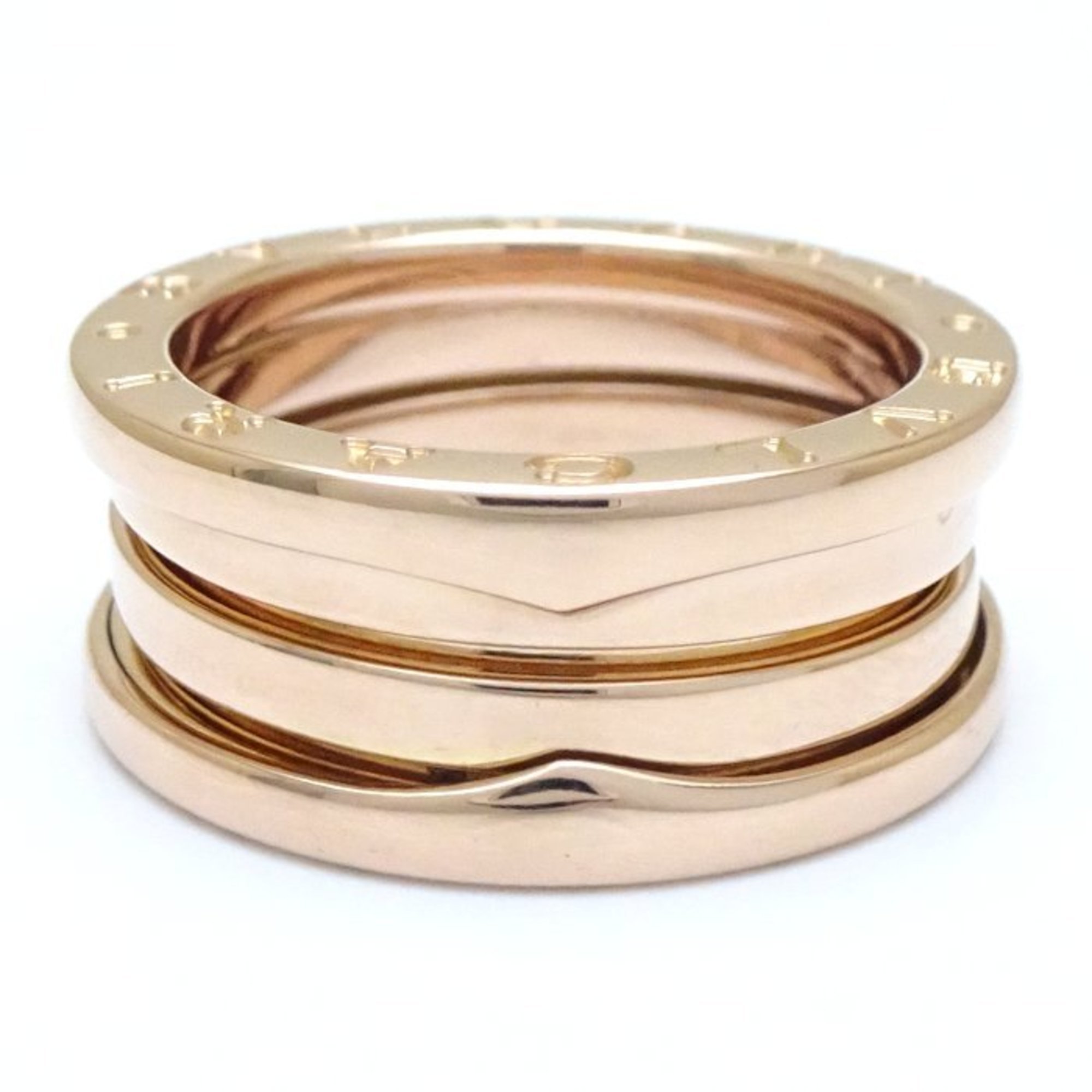 BVLGARI B.zero1 Ring 3 Bands S #53 K18PG Pink Gold 292383