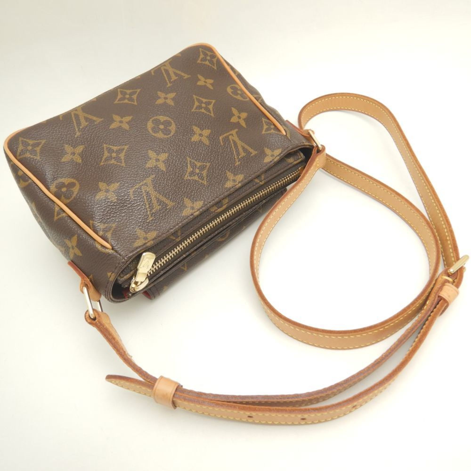 LOUIS VUITTON Louis Vuitton Monogram Vivacite PM M51165 Shoulder Bag Brown 252071