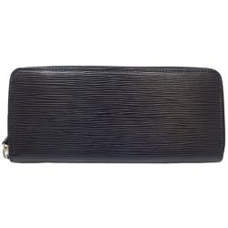 LOUIS VUITTON Louis Vuitton Epi Long Wallet M60915 Portefeuille Clemence Noir 180725