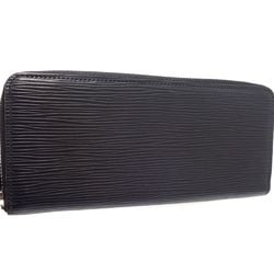 LOUIS VUITTON Louis Vuitton Epi Long Wallet M60915 Portefeuille Clemence Noir 180725