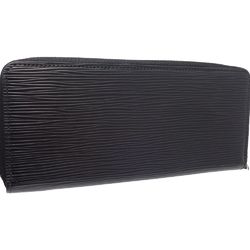 LOUIS VUITTON Louis Vuitton Epi Long Wallet M60915 Portefeuille Clemence Noir 180725