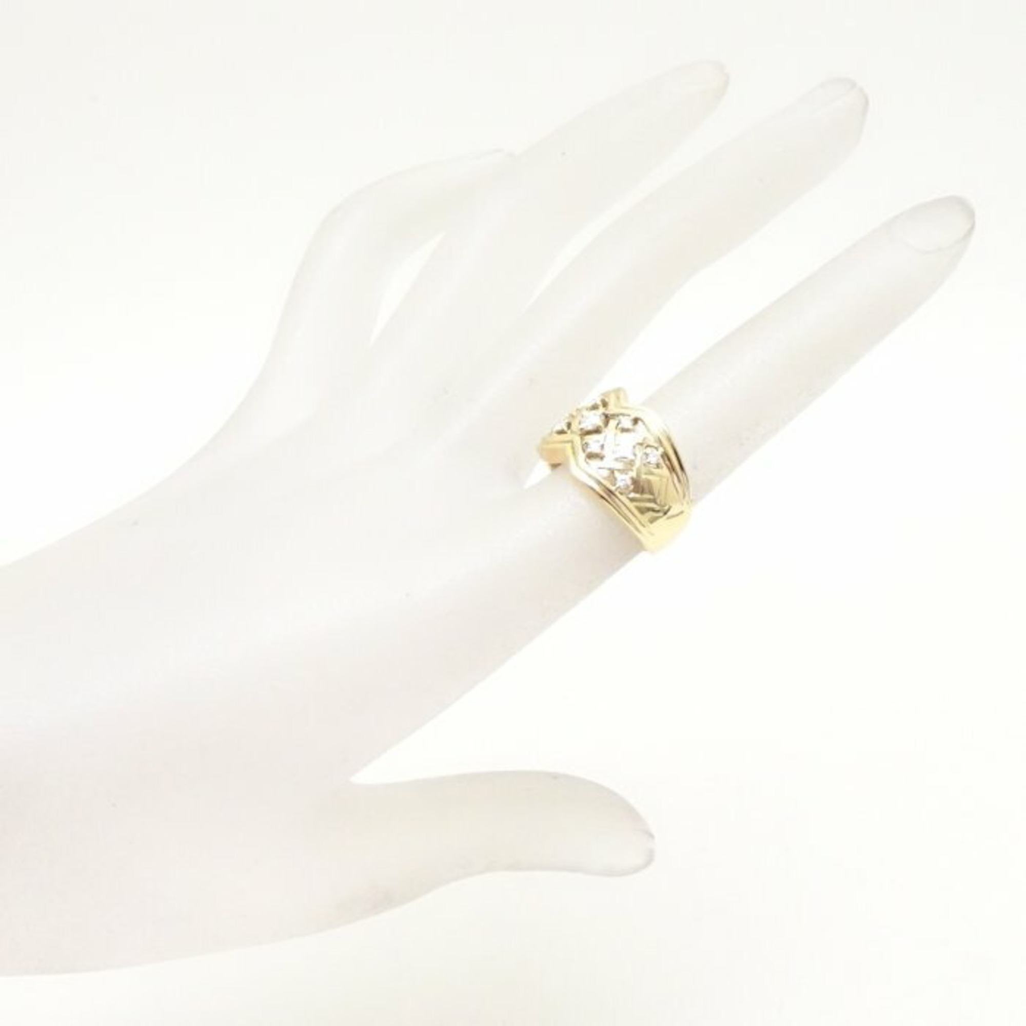 CELINE Diamond Ring 0.32ct K18YG Yellow Gold 292392