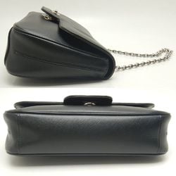 Salvatore Ferragamo Double Gancini Shoulder AU21 B723 Bag Saffiano Leather Black 252101