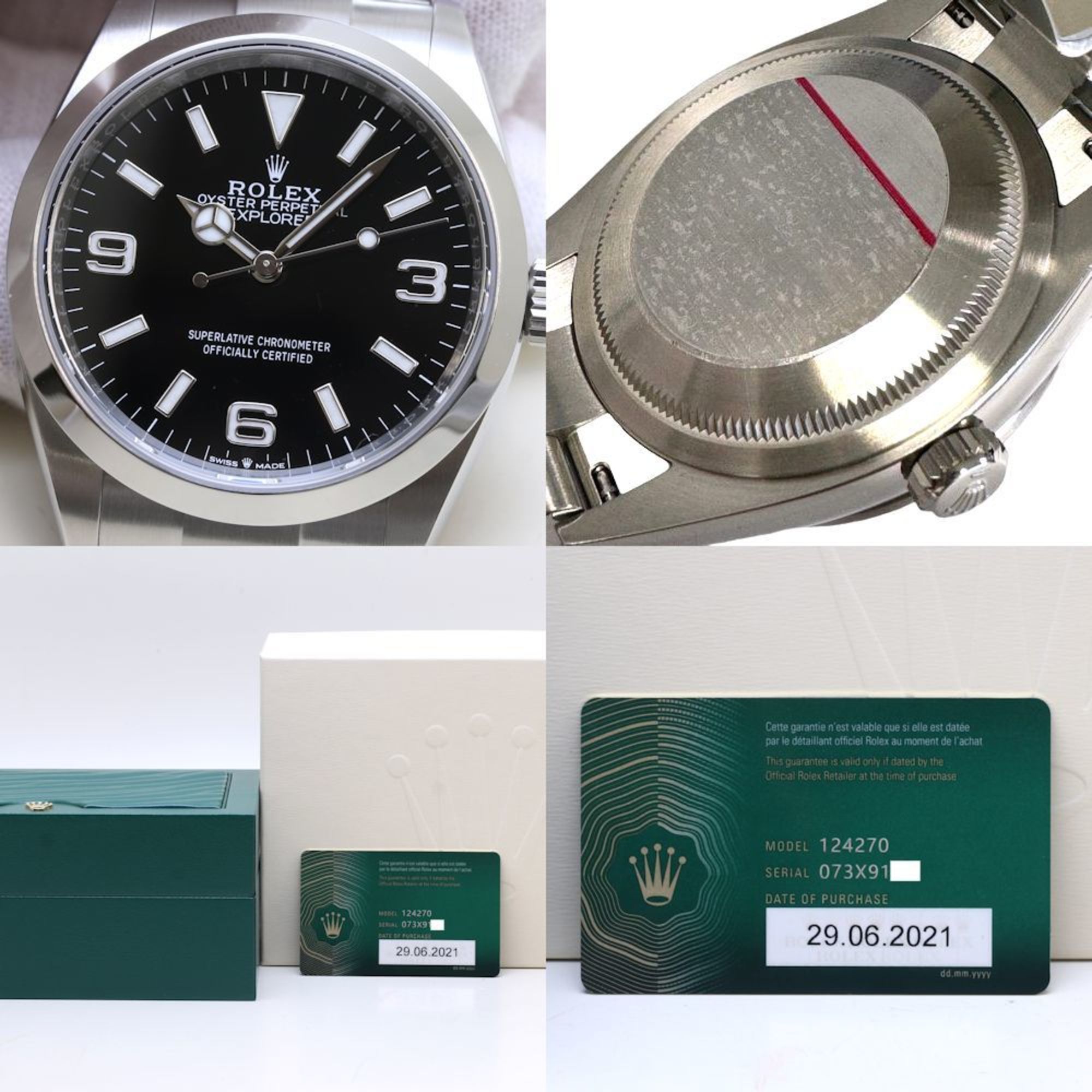 ROLEX Rolex Explorer 1 124270 Random Number Stainless Steel Men's 39575 Watch