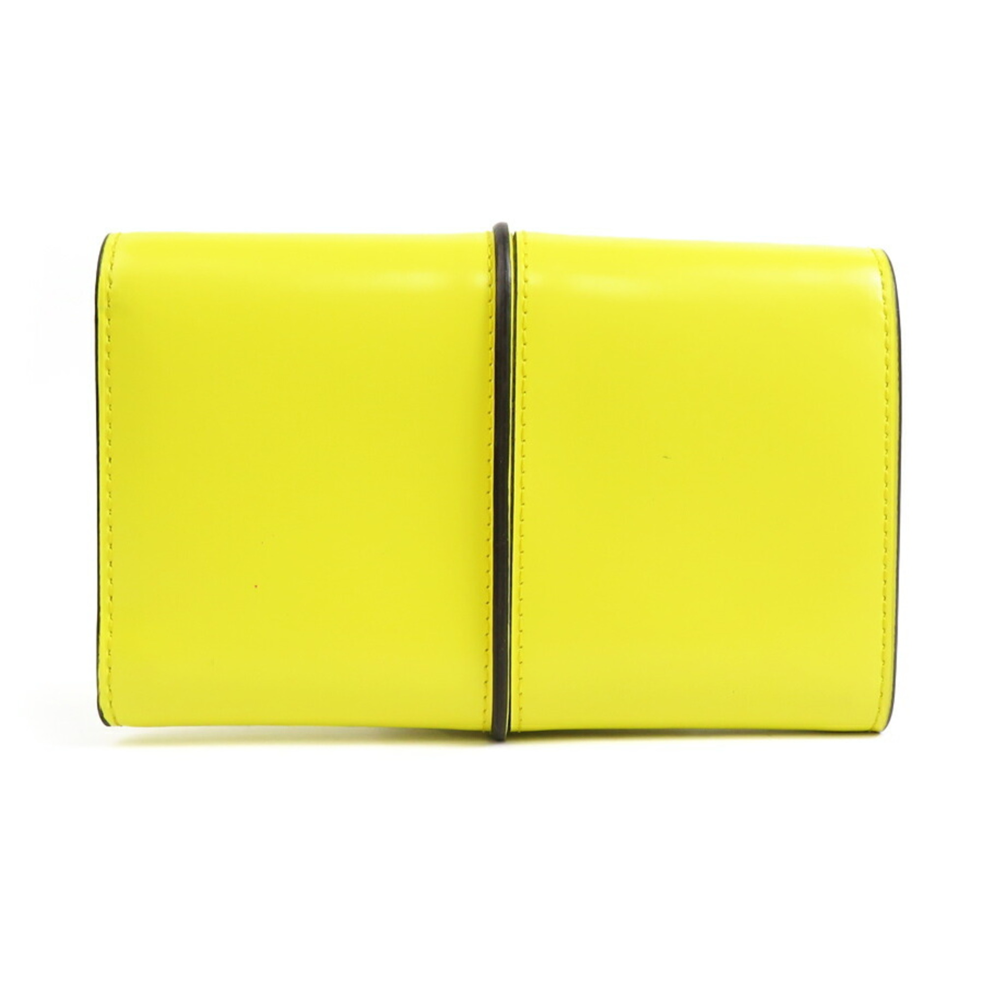 Tod's Tri-fold Wallet Leather Yellow Women's r10125i