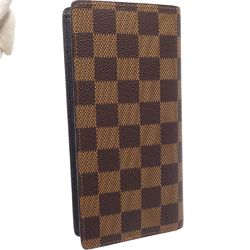 LOUIS VUITTON Louis Vuitton Damier Long Wallet N61064 Portefeuille Alexandre Ebene 180727