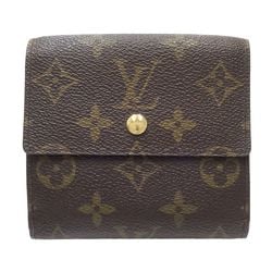 LOUIS VUITTON Louis Vuitton Monogram Tri-fold Wallet M61652 Porte Monnaie Billet Credit Brown 180681