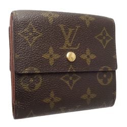 LOUIS VUITTON Louis Vuitton Monogram Tri-fold Wallet M61652 Porte Monnaie Billet Credit Brown 180681