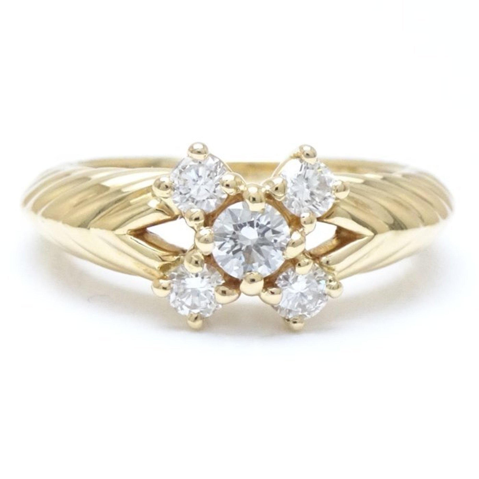 Christian Dior Diamond Ring 0.54ct K18YG Yellow Gold 292360