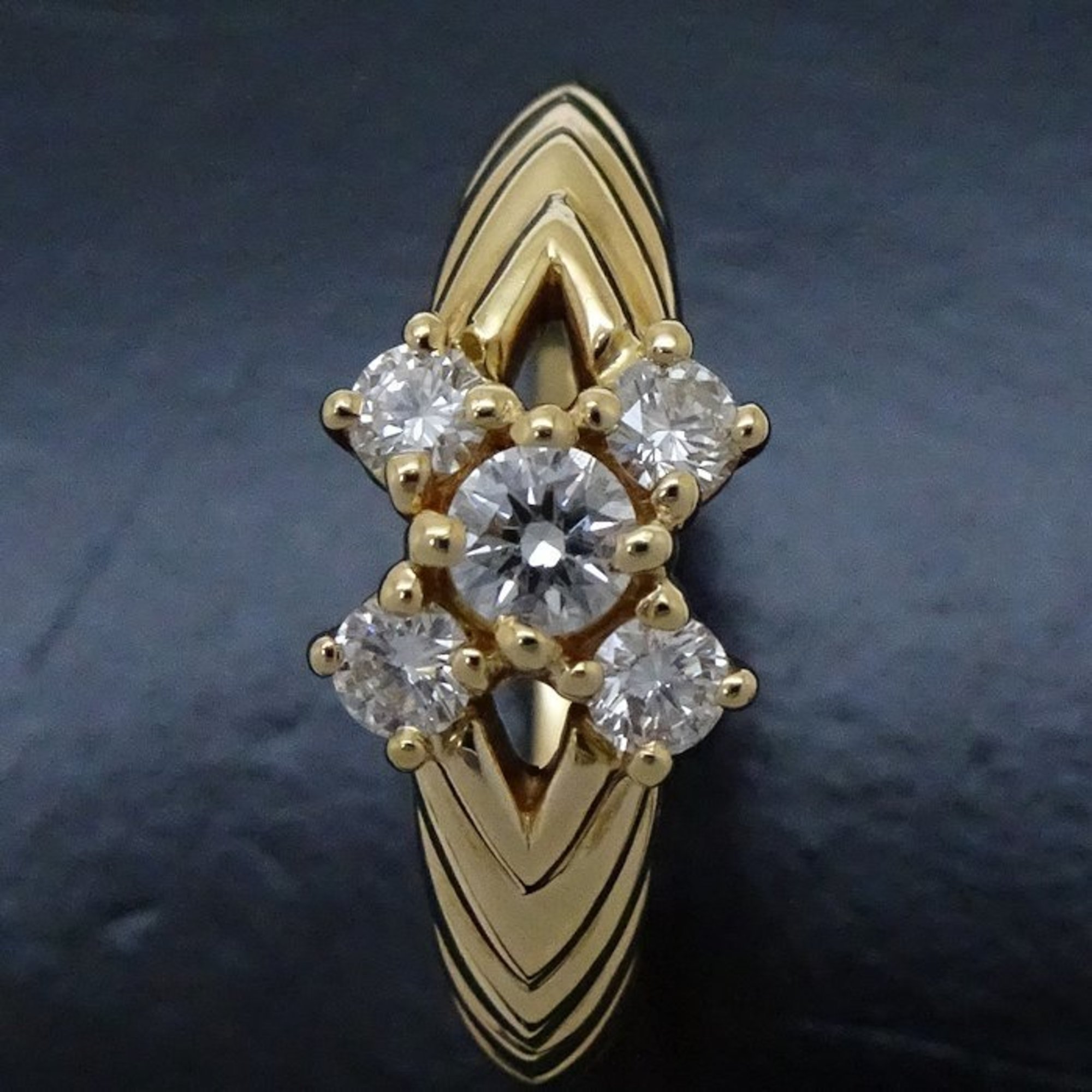 Christian Dior Diamond Ring 0.54ct K18YG Yellow Gold 292360