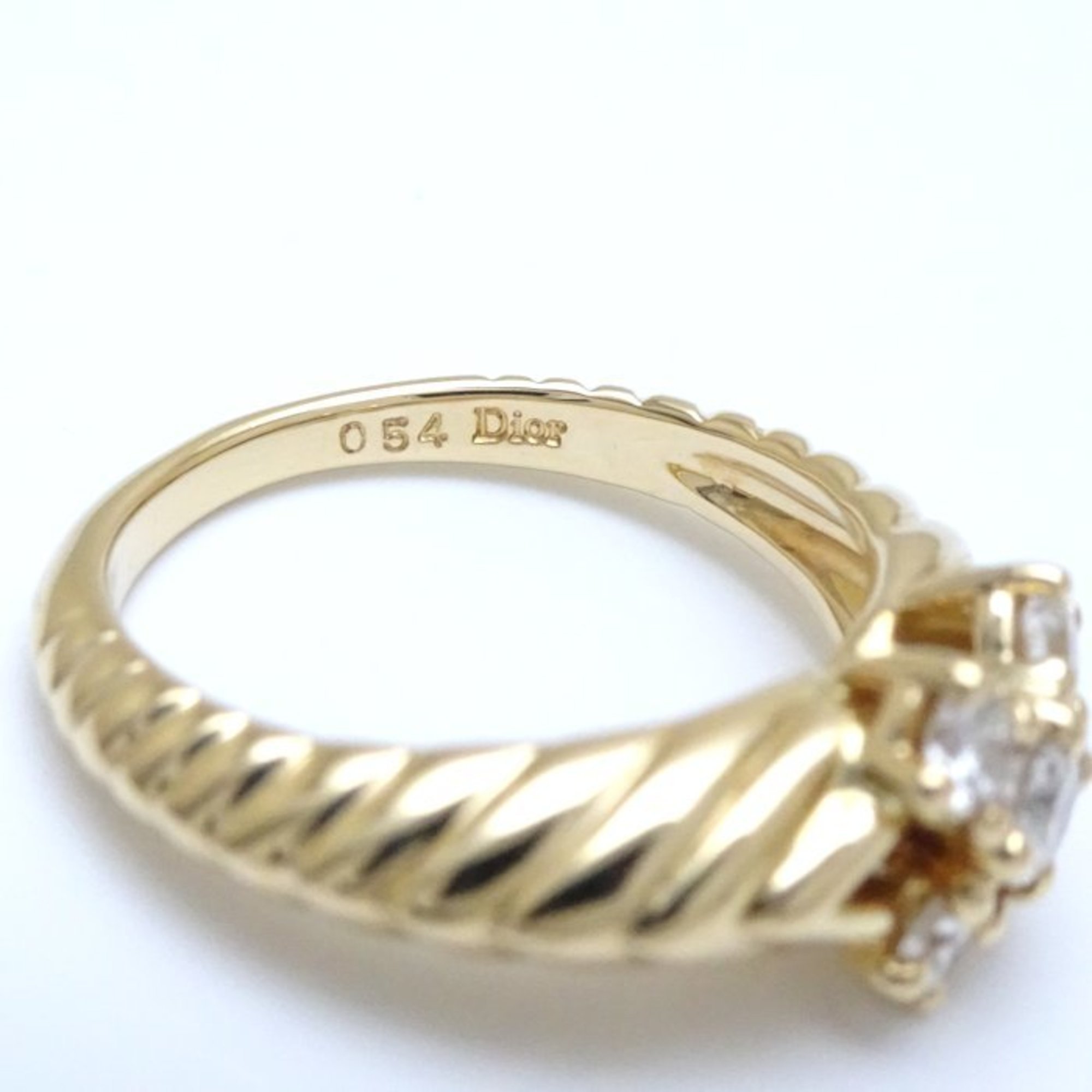 Christian Dior Diamond Ring 0.54ct K18YG Yellow Gold 292360