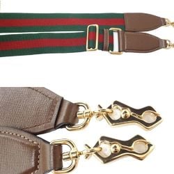 GUCCI Wallet Chain 699760 Shoulder Strap Horsebit GG Supreme Canvas Beige Brown 180669