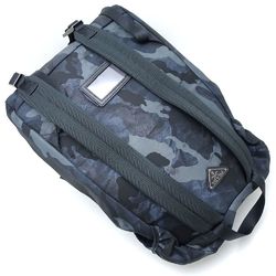 PRADA Prada V135 Backpack Camouflage Nylon BLEU 351606