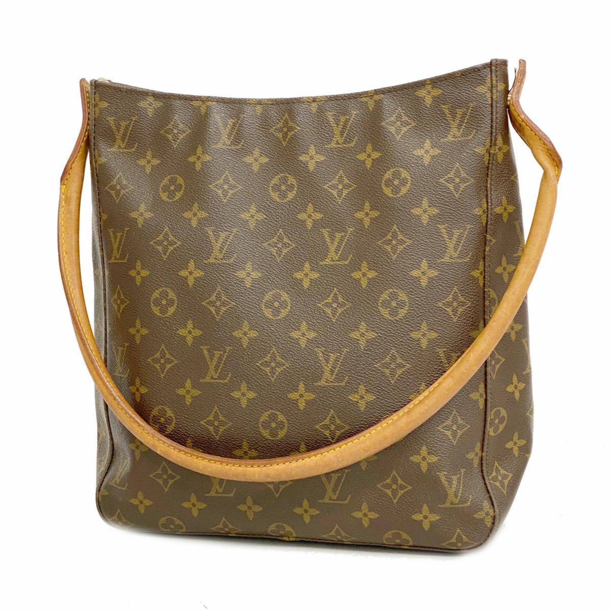 Louis Vuitton Shoulder Bag Monogram Looping GM M51145 Brown Ladies