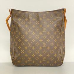 Louis Vuitton Shoulder Bag Monogram Looping GM M51145 Brown Ladies