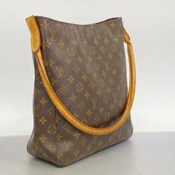 Louis Vuitton Shoulder Bag Monogram Looping GM M51145 Brown Ladies