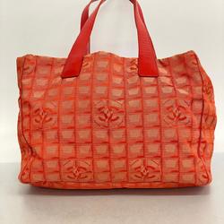 Chanel Tote Bag New Travel Nylon Red Women's